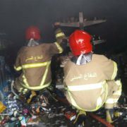 حريق داخل ميني ماركت في قانا