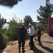 العميد خطّار يشرف على عمليات اخماد الحريق في أحراج (رشميا – رويسة النعمان)