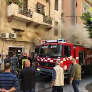 حريق داخل محل لتنجيد المفروشات في كليمنصو