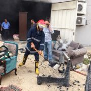 حريق داخل مستودع مفروشات في الحسبة - صيدا