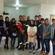 إرشادات لتلاميذ ثانوية النهضة حول كيفية اخماد الحرائق في مركز الدفاع المدني في كفرصير