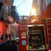 حريق داخل شقة في برج حمود