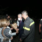 العميد خطار ازاح الستار عن نصب عنصر إطفاء في الدفاع المدني في مركز الجديدة الإقليمي