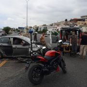 دراجة الإسعاف Moto Ambulance على اوتوستراد حالات لاسعاف جريح جراء حادث سير