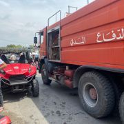 حريق دراجة نارية في المساكن