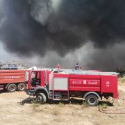انتهاء عمليات الاطفاء في معمل قبلان للسجاد في زفتا