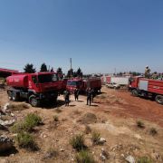 انتهاء عمليات الاطفاء في معمل قبلان للسجاد في زفتا