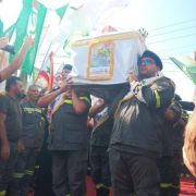 تشييع شهداء الدفاع المدني الموظفين العملانيين قاسم بزي ومحمد هاشم وعباس حمود في برج قلوية - النبطية.