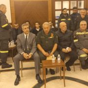 وزير الداخلية والبلديات القاضي بسام مولوي معزياً بالشهيدين عبدالله المهتدي وخليل أشقر