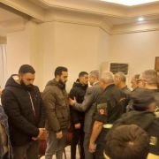 وزير الداخلية والبلديات القاضي بسام مولوي معزياً بالشهيدين عبدالله المهتدي وخليل أشقر