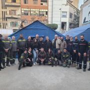 العميد فرح في الضاحية الجنوبية لبيروت متفقدا الاضرار التي لحقت بمراكز الدفاع المدني جراء العدوان الإ