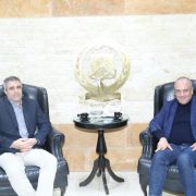العميد فرح استقبل النائب بيار بو عاصي ووفدا من الضنية ولجنة تجار جبل لبنان