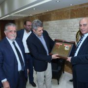 العميد فرح استقبل النائب بيار بو عاصي ووفدا من الضنية ولجنة تجار جبل لبنان