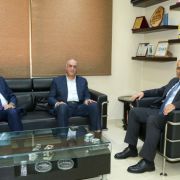 المدير العام للدفاع المدني يستقبل النائبين محمد سليمان وسجيع عطية