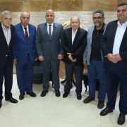 المدير العام للدفاع المدني يستقبل رئيس الاتحاد العمالي العام الدكتور بشارة الأسمر على رأس وفد