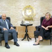 العميد الركن عماد خريش يستقبل سفيرة بولندا في لبنان